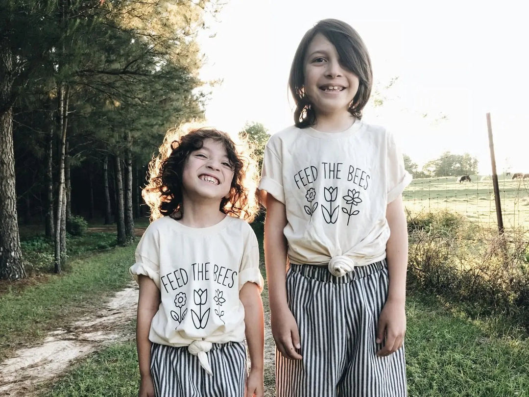 Feed the Bees - Provide a Healthy Habitat to Help Pollinators Thrive - High Cotton Textile