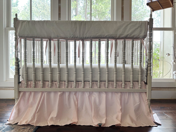 Tailored Crib Rail Cover & Skirt Set