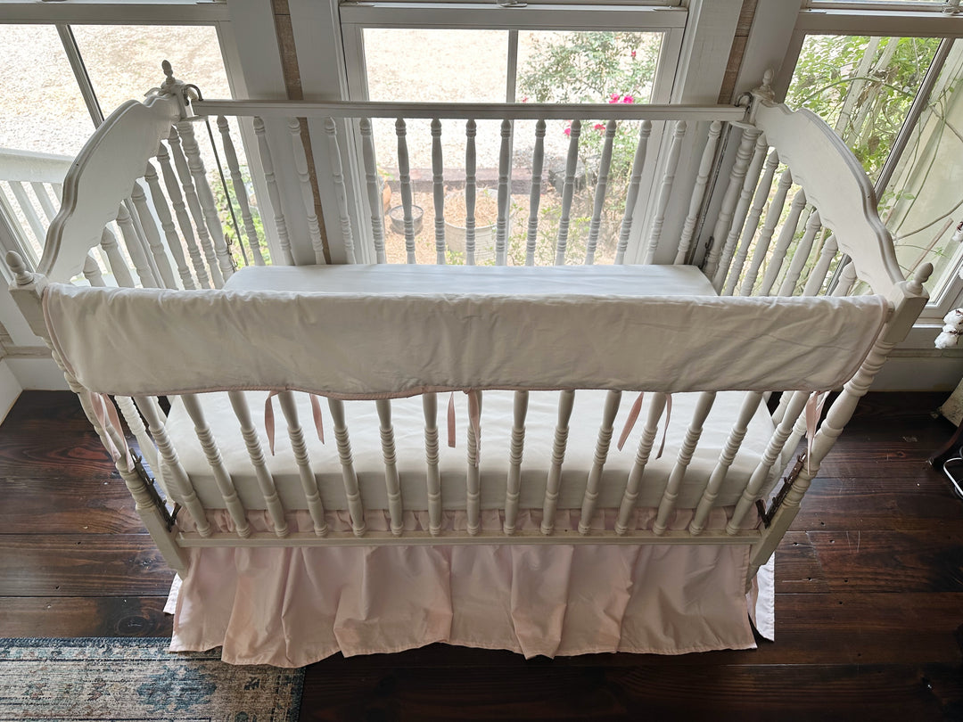 Tailored Crib Rail Cover & Skirt Set