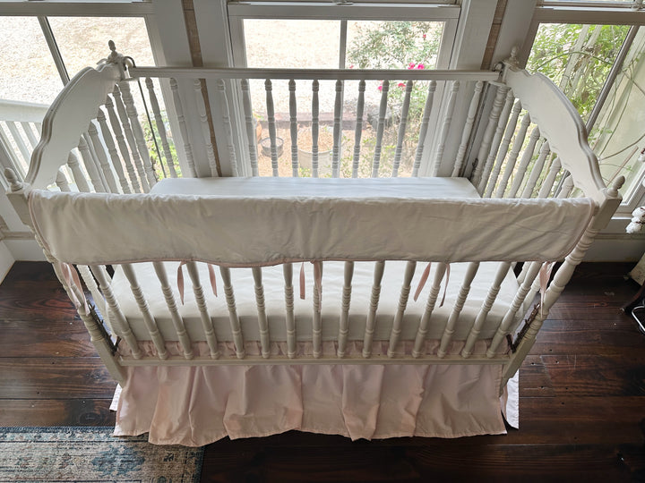 Tailored Crib Rail Cover & Skirt Set
