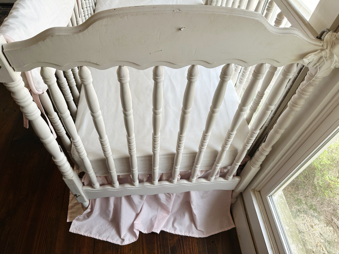 Tailored Crib Rail Cover & Skirt Set
