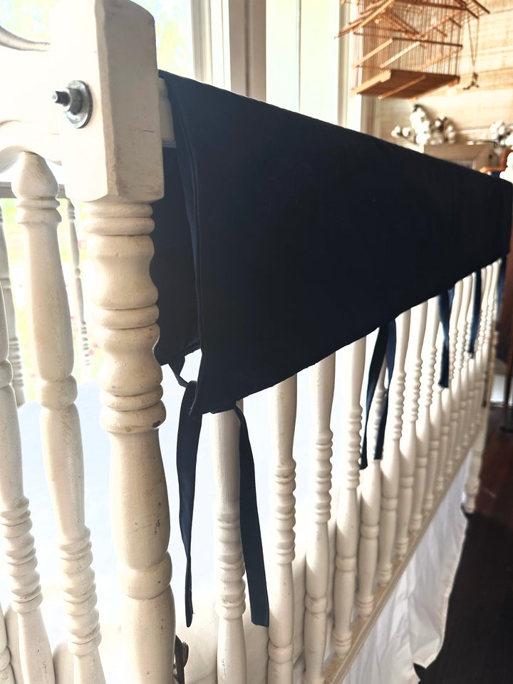 Simple Crib Rail Cover | Farmhouse Style | Solid Color