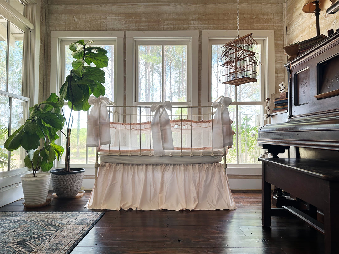 Farmhouse Nursery Ideas Rustic Girl Crib Bedding Farmhouse