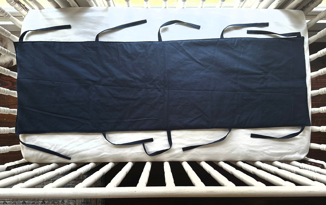Simple Crib Rail Cover | Farmhouse Style | Solid Color