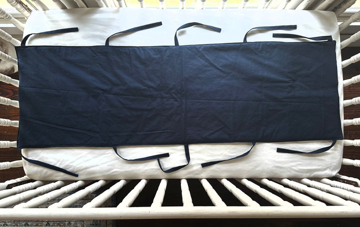Simple Crib Rail Cover | Farmhouse Style | Solid Color
