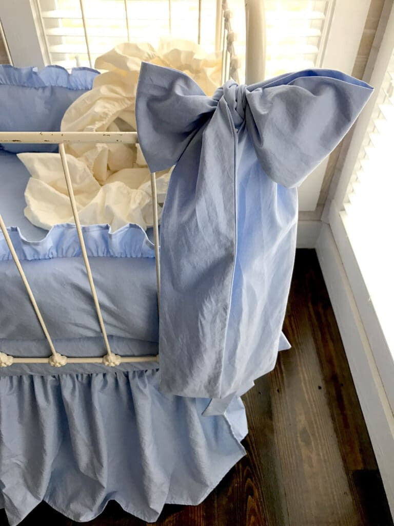 Baby Blue | Farmhouse Crib Bedding Complete Set