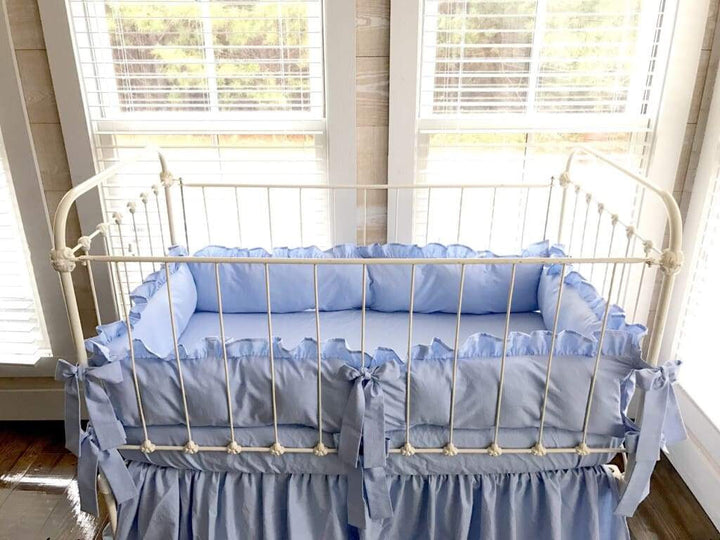 Baby Blue | Farmhouse Crib Liners