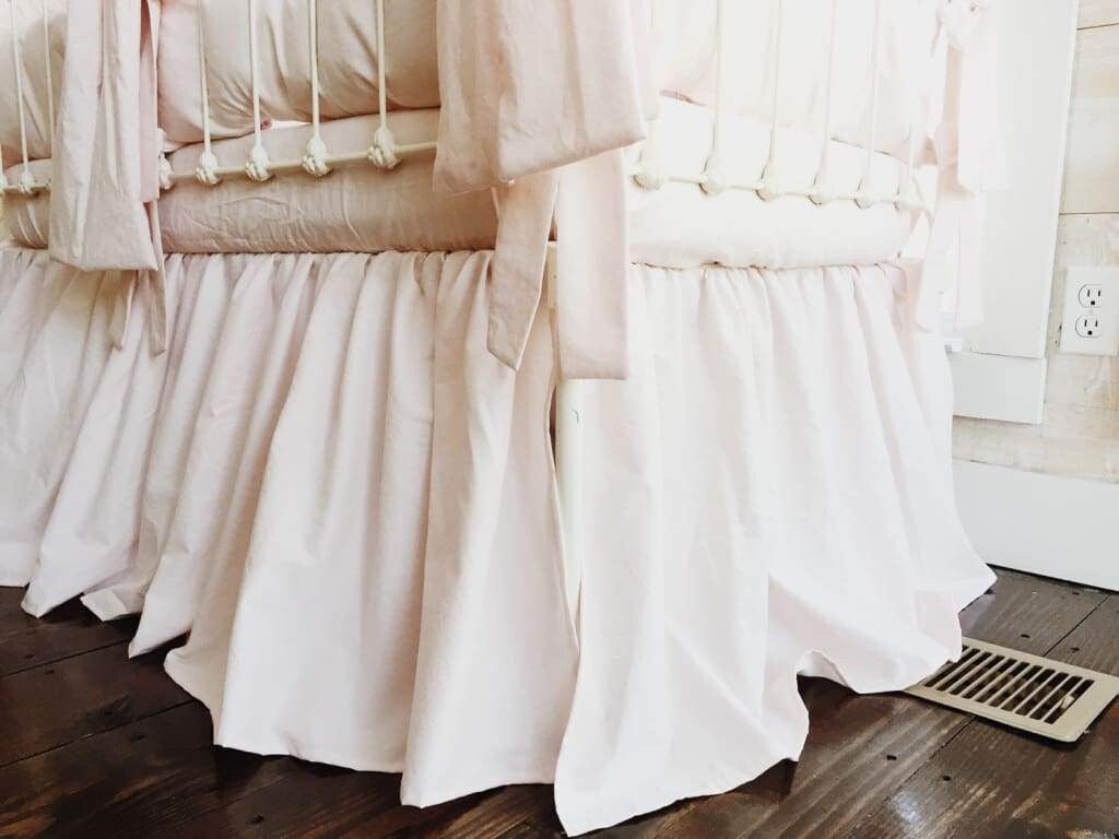 Baby Pink | Farmhouse Crib Bedding Set