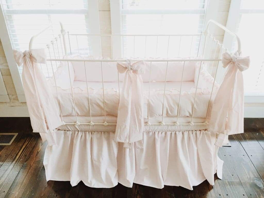 Baby Pink | Farmhouse Crib Bedding Set