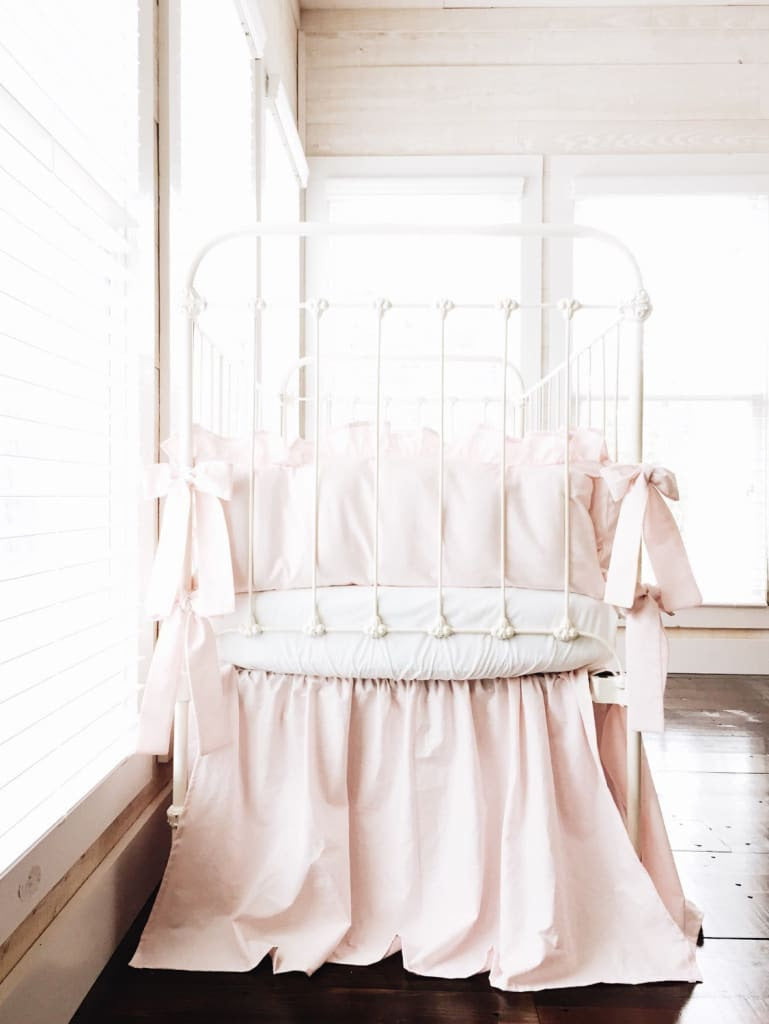 Baby Pink | Farmhouse Crib Bedding Set