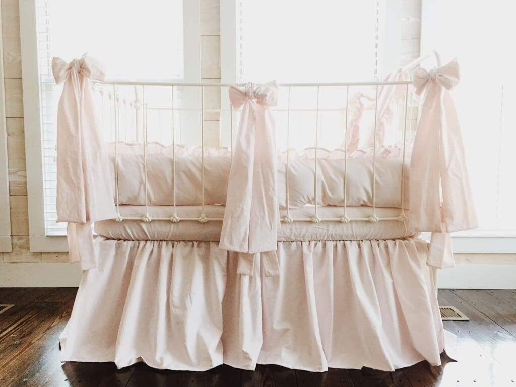 Baby Pink | Farmhouse Crib Bedding Set