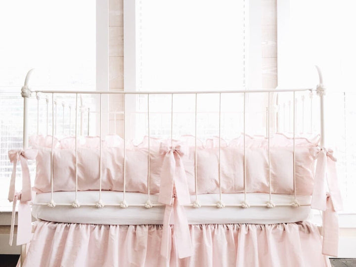 Baby Pink | Ruffled Crib Liners