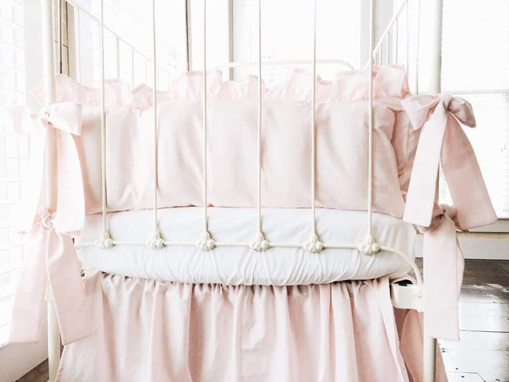 Baby Pink | Ruffled Crib Liners