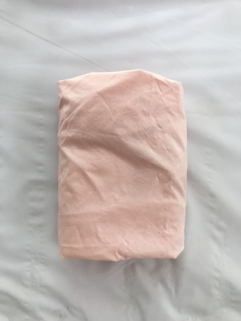 Ballet Slipper Mini Crib Sheet handmade heirloom nursery - High Cotton Textile