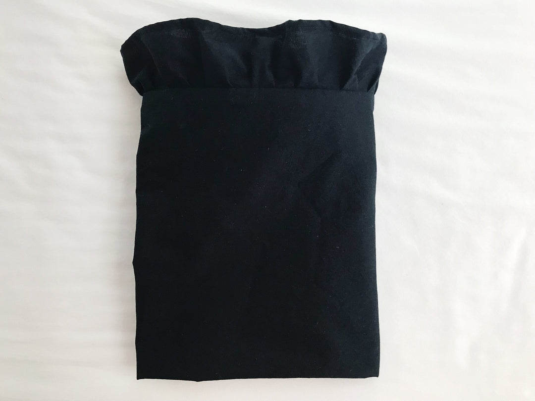 Black 26x26 Ruffled Euro Sham handmade heirloom nursery - High Cotton Textile