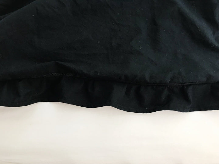 Black 26x26 Ruffled Euro Sham handmade heirloom nursery - High Cotton Textile