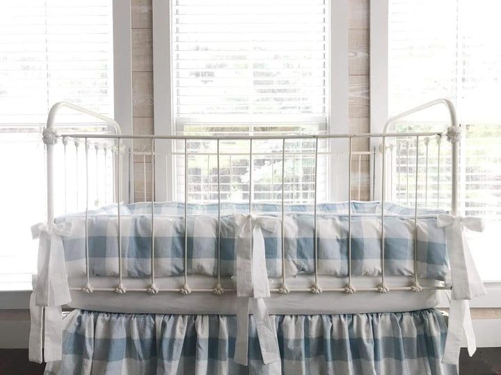 Blue Buffalo Check | Crib Liner Set