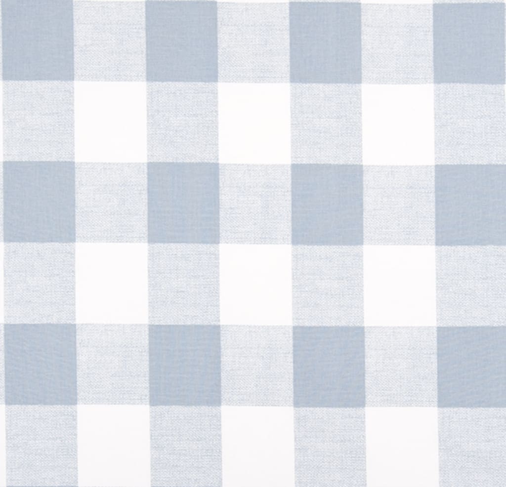Blue Buffalo Check Fabric Swatches handmade heirloom nursery - High Cotton Textile