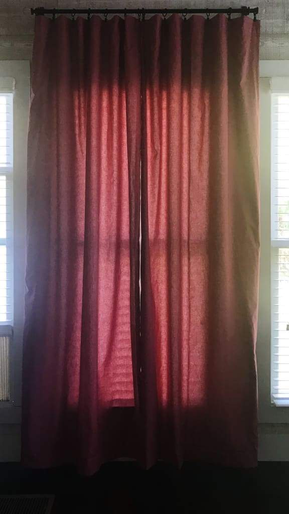 Blush Pink Farmhouse Curtains handmade heirloom nursery - High Cotton Textile