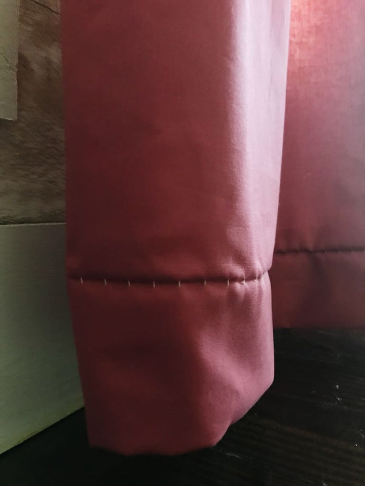 Blush Pink Farmhouse Curtains handmade heirloom nursery - High Cotton Textile