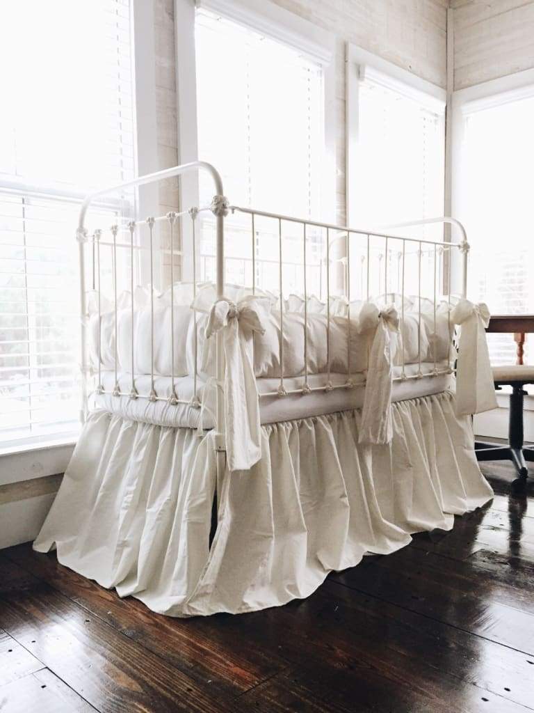 French Country Crib Bedding Set and Large Crib Bows - High Cotton Textile 