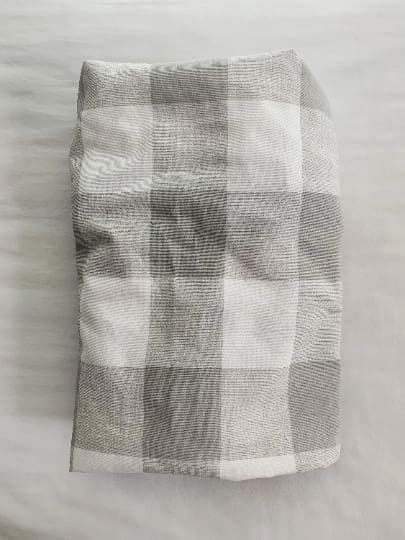 Grey Buffalo Check Fitted Crib Sheet handmade heirloom nursery - High Cotton Textile