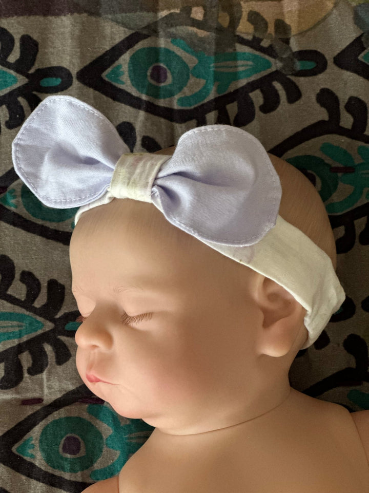 Heirloom Personalized Newborn Baby Headband handmade heirloom nursery - High Cotton Textile