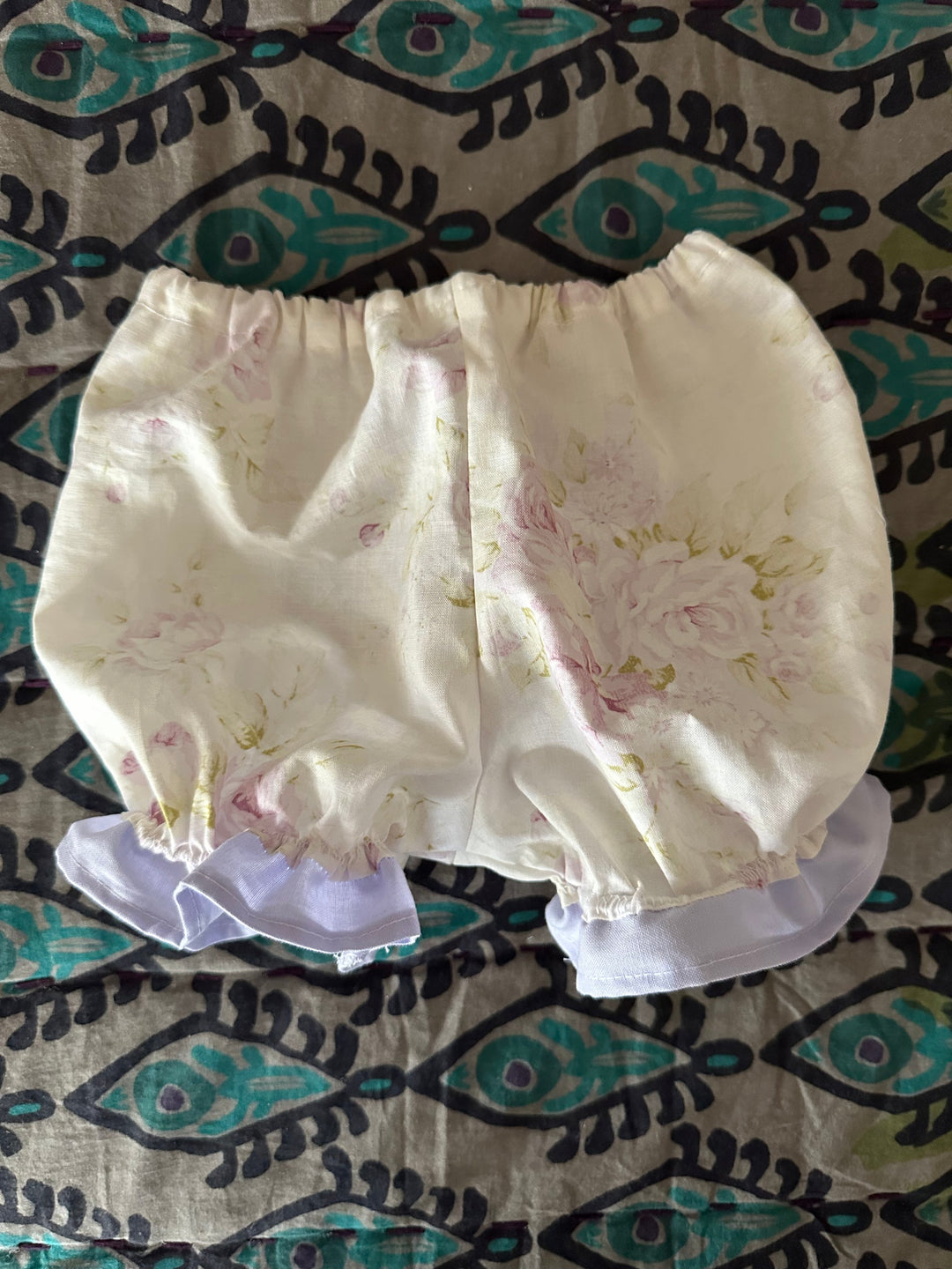Heirloom ruffled baby bloomers handmade in Alabama — view 4