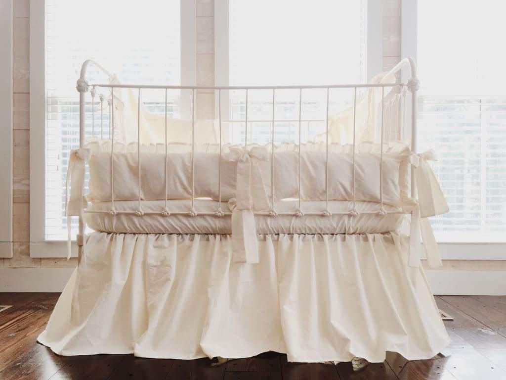 Ivory | Complete Farmhouse Crib Bedding Set