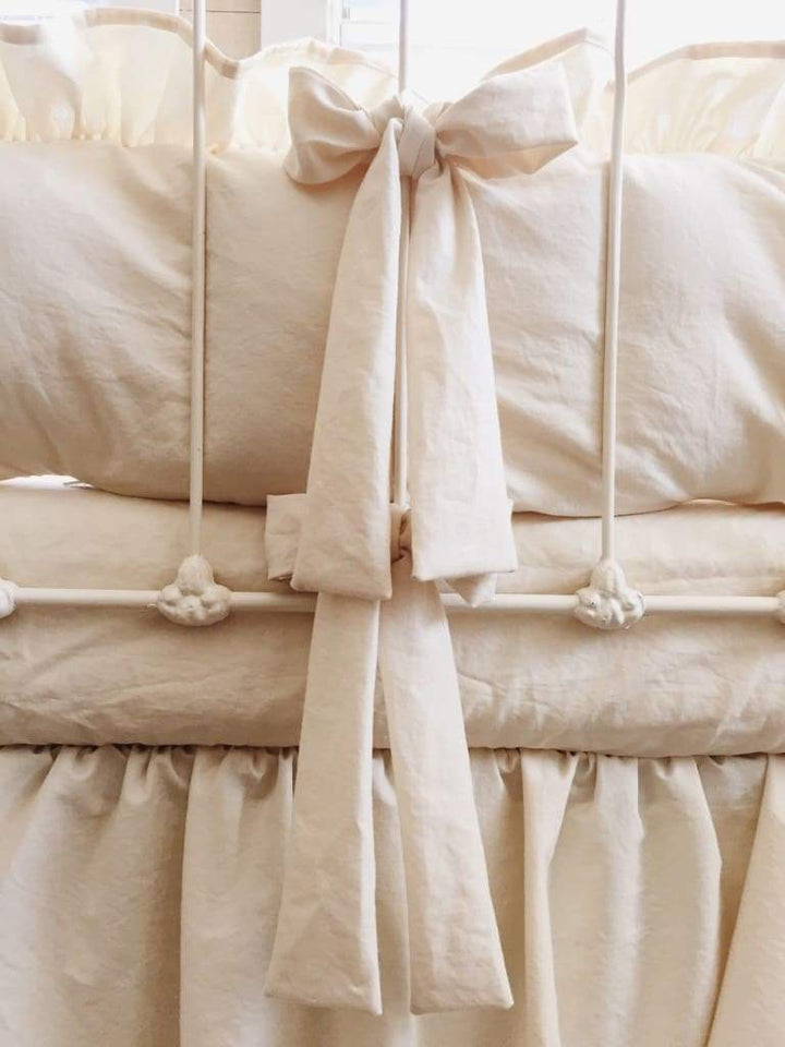 Natural | Farmhouse Crib Bedding Complete Set