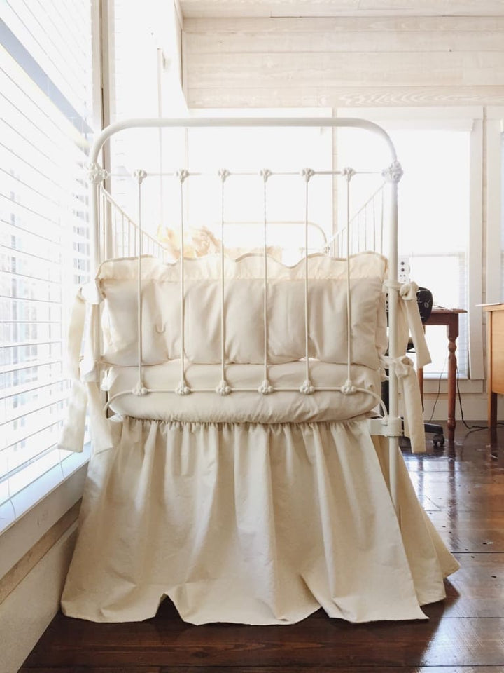 Natural | Farmhouse Crib Bedding Complete Set