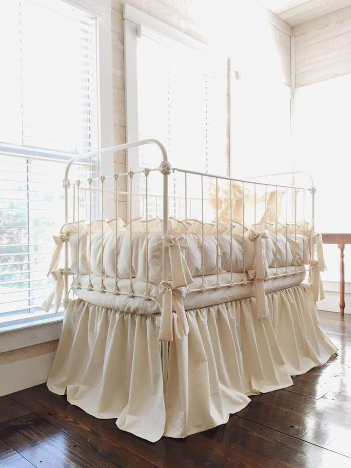 Natural | Farmhouse Crib Bedding Complete Set