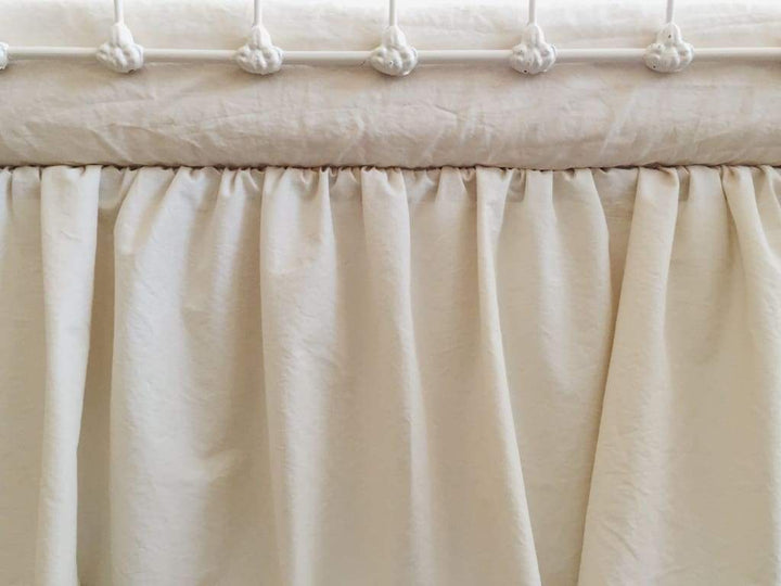Natural | Farmhouse Basic Crib Skirt