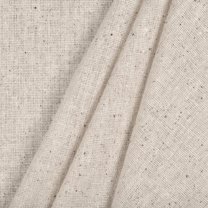 Natural Osnaburg washed cotton fabric swatch by High Cotton Textile