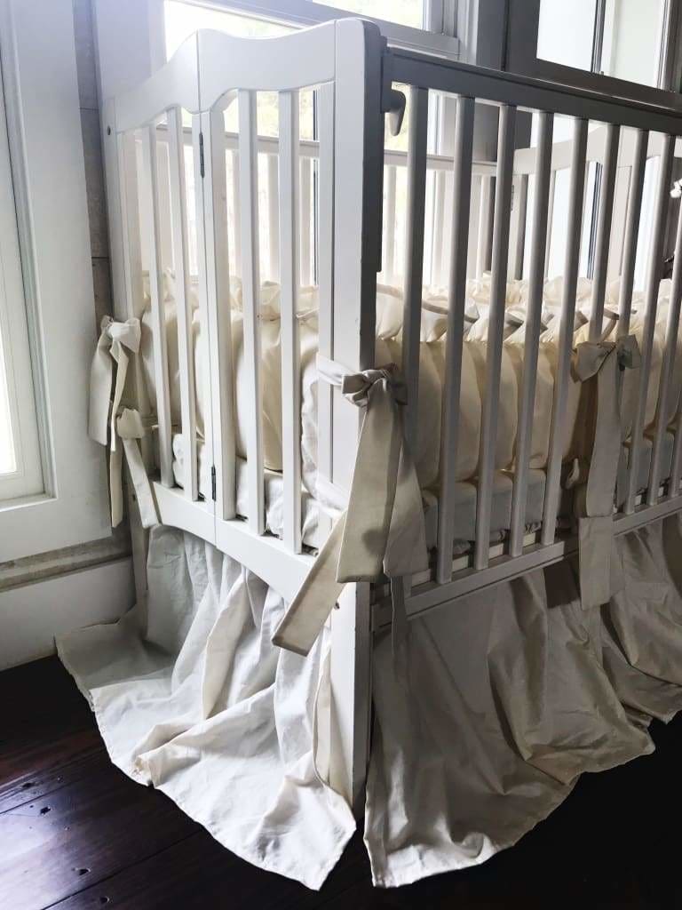 Porcelain | Farmhouse Mini Crib Bedding Set