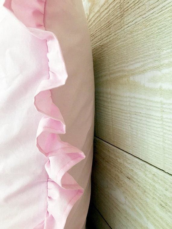 PARFAIT PINK | 26x26 RUFFLED EURO SHAM