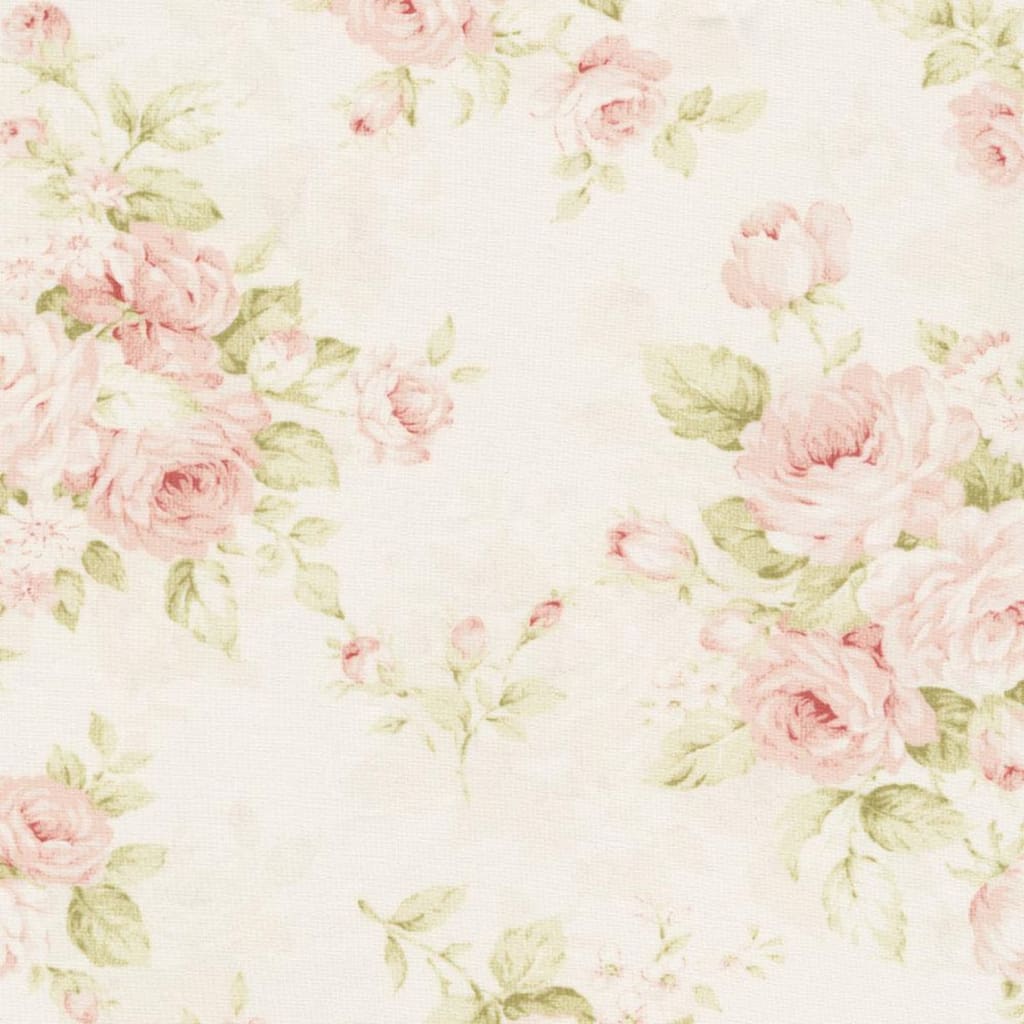 Pink Shabby Chic Watercolor Floral Fabric By The Yard handmade heirloom nursery - High Cotton Textile
