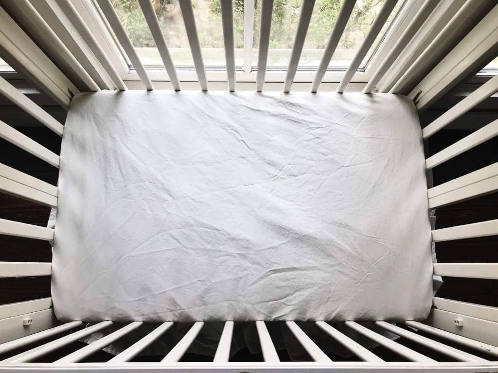 Porcelain Mini Crib Sheet handmade heirloom nursery - High Cotton Textile