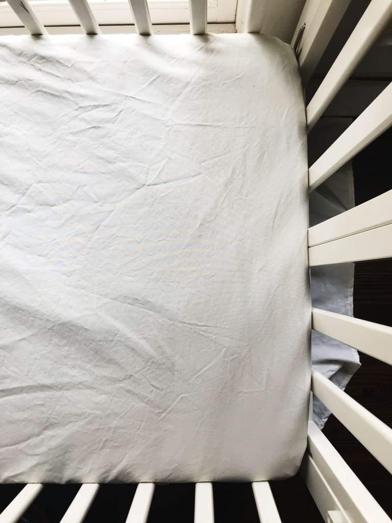 Porcelain Mini Crib Sheet handmade heirloom nursery - High Cotton Textile