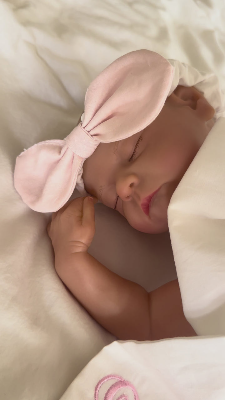 Personalized Newborn Photo Set | Ruffled Bloomers, Bow Sash & Headband