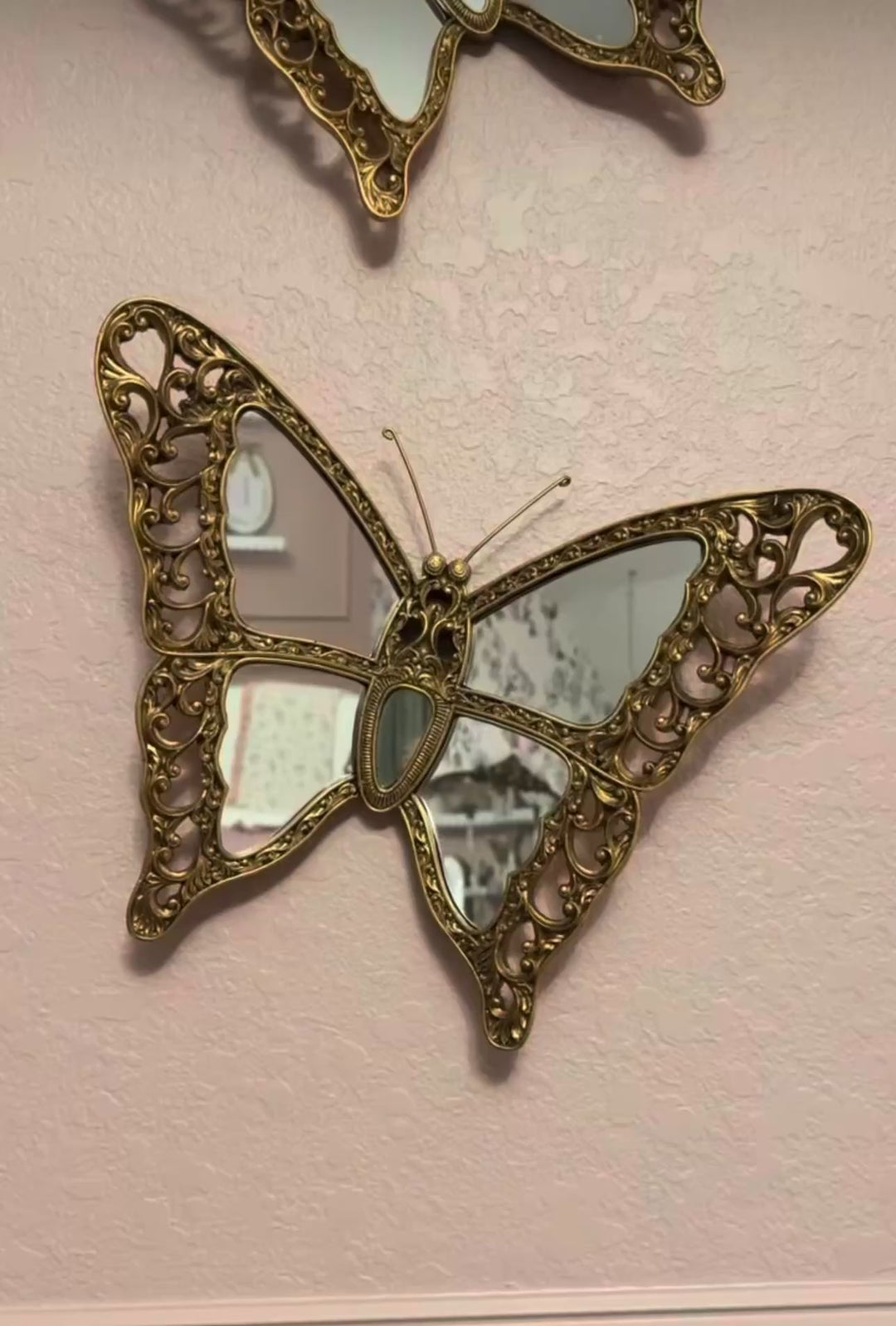 White and Baby Pink Ruffled Crib Skirt and Large Crib Bows