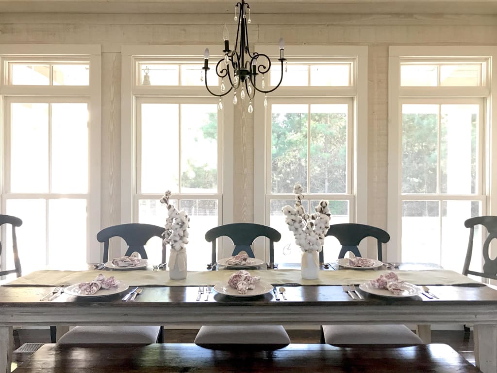 Ruffled Farmhouse Burlap Table Runner handmade heirloom nursery - High Cotton Textile