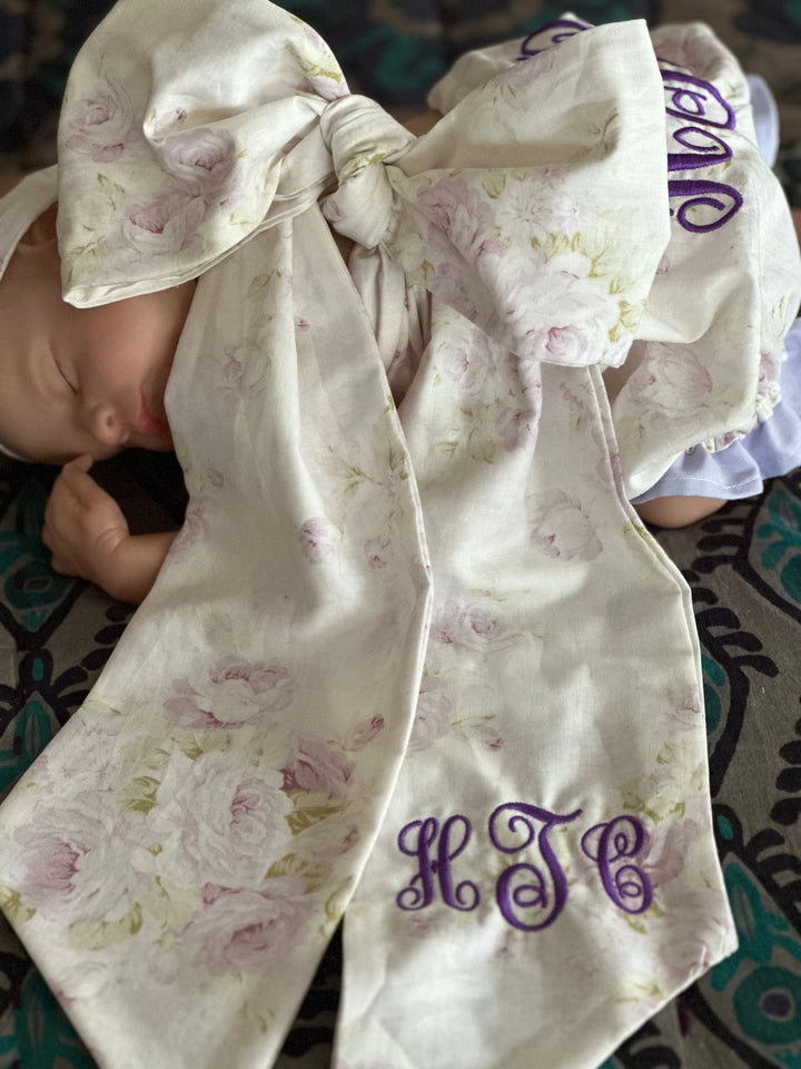 Signature heirloom baby bow handmade in Alabama — view 3