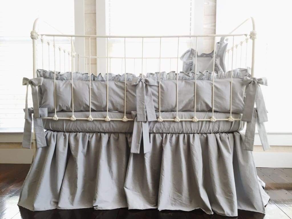 Silver | Farmhouse Crib Bedding Set