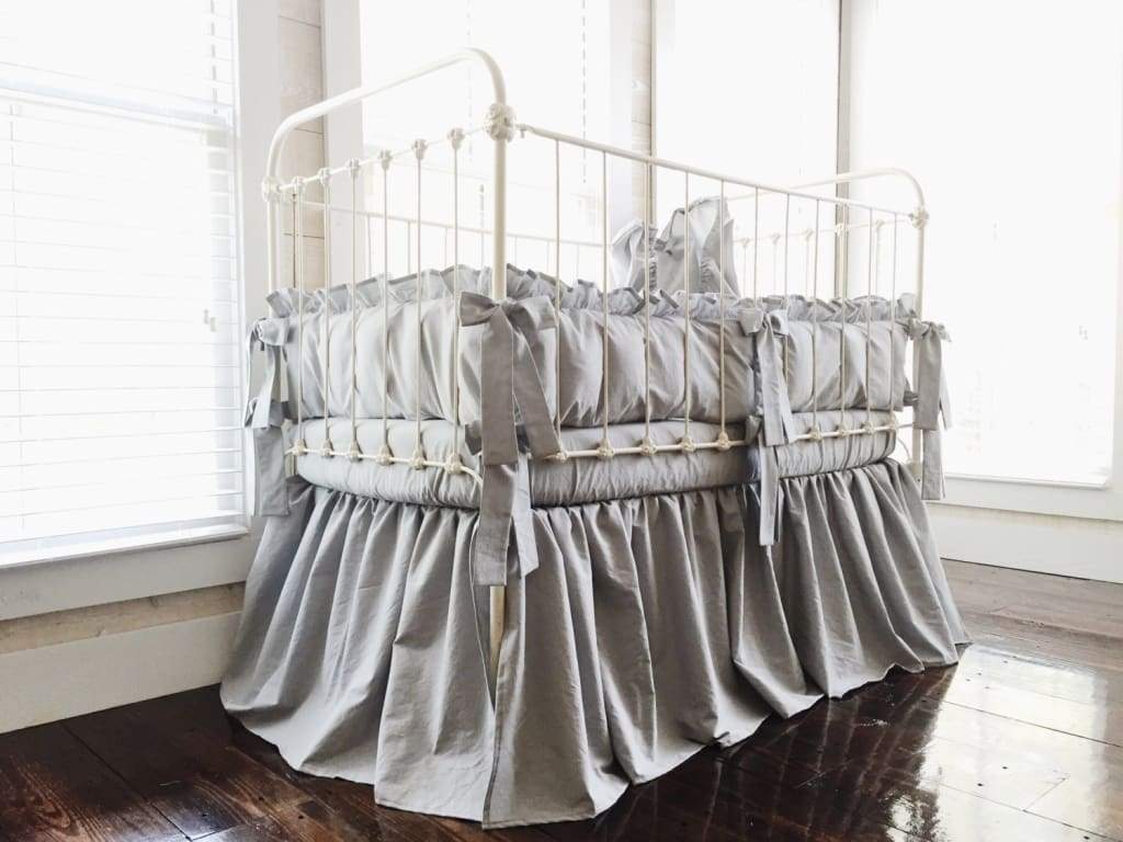 Silver | Farmhouse Crib Bedding Set