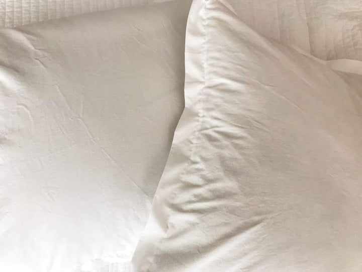 White 26x26 Tailored Euro Sham handmade heirloom nursery - High Cotton Textile