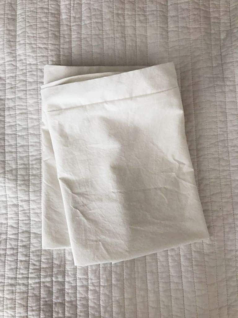 White 26x26 Tailored Euro Sham handmade heirloom nursery - High Cotton Textile