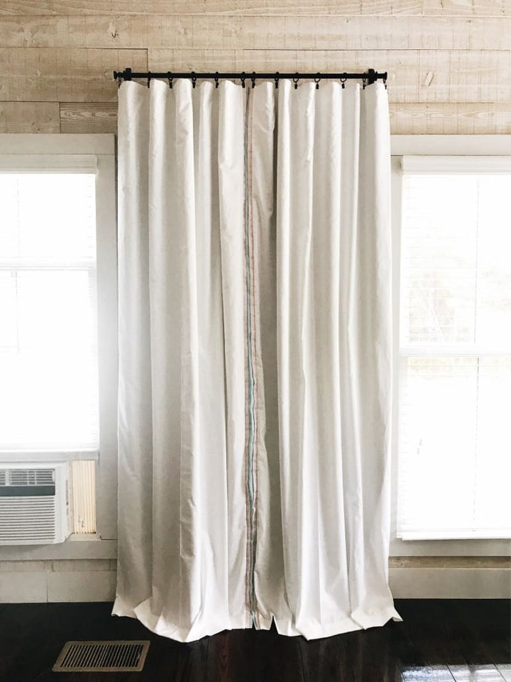 White Blackout Nursery Curtains handmade heirloom nursery - High Cotton Textile