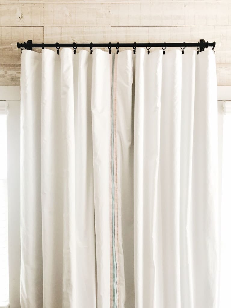 White Blackout Nursery Curtains handmade heirloom nursery - High Cotton Textile