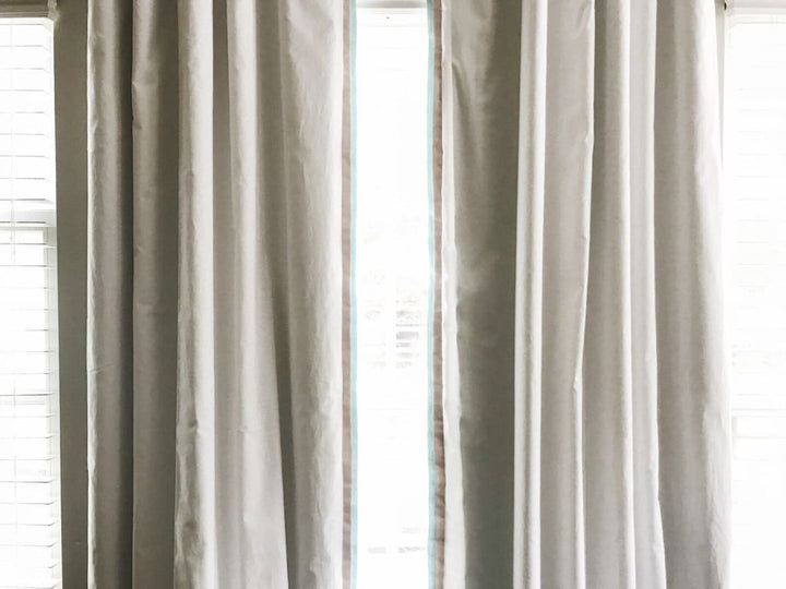 White Blackout Nursery Curtains handmade heirloom nursery - High Cotton Textile